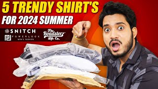 5 Best Summer Shirts For Men 😍 Affordable amp Stylish Shirts From Myntra  Mann Vaishnav [upl. by Elli]