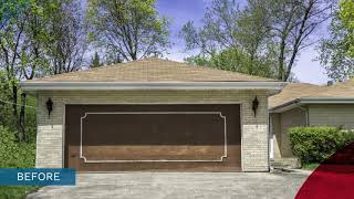 Creative Door Wayne Dalton Carriage House Garage Door Transformation BeforeAfter [upl. by Cutcheon]