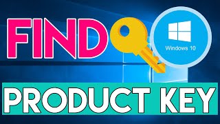 How To Find Windows 10 Product Key [upl. by Yousuf]