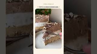 TORTA SA KREM BANANICAMA ✨ food cake recipe [upl. by Ecnaiva208]