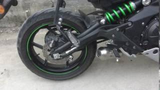 Kawasaki Ninja 650  ER6 NF Musarri Full System GP Exhaust [upl. by Lisabet]