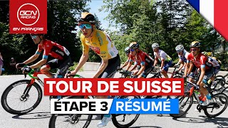 Tour De Suisse 2022 Hommes Etape 3 Résumé [upl. by Geirk]