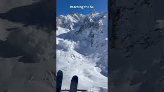 Large Avalanche Vallee Blanche March 2024 chamonix valleeblanche avalanche [upl. by Trueman]