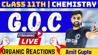 GOC In One Shot  Types Of Organic Reactions  Important Topics Of GOC  NEET  JEE  Amit Gupta [upl. by Gnoz979]