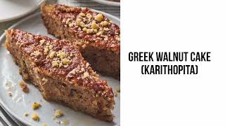 Karithopita Greek Walnut Cake [upl. by Sherfield837]