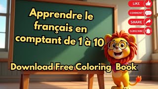 apprendre le français en comptant de 1 à 10  learn French counting 1 to 10 [upl. by Arihsak]