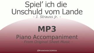 Spiel ich die Unschuld vom Lande Piano Accompaniment [upl. by Erdah]