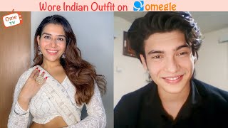 Wearing Indian Outfit On Omegle Pt 12 [upl. by Yttik]