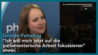 GrünenParteitag Interview mit Ricarda Lang beim Bundesparteitag des Bündnis 90Die Grünen [upl. by Alial588]