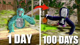 Spending 100 Days In The Game  Gorilla Tag [upl. by Ahsasal]