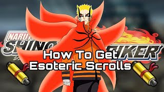 How To Get UNLIMITED Esoteric Scrolls FAST In Naruto Shinobi Striker [upl. by Noillid]