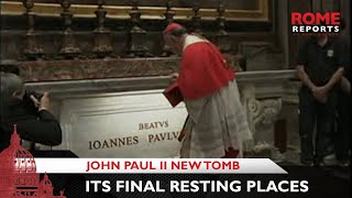 First Images of John Paul IIs new tomb [upl. by Annauqal]