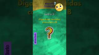 Jogo da adedonha quizjogodaadedonha adivinha jogodostop stopperguntas [upl. by Ilzel53]