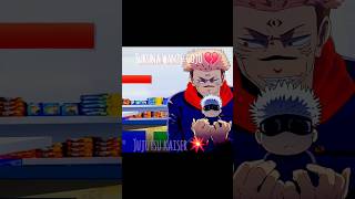 Sunuka x gojo ☠️ anime jujutsukaisen sukuna edit animeedit jujutsukaisenedit gojo jjk wee [upl. by Irvin]