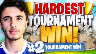 MY HARDEST PRO TOURNAMENT WIN ON FORTNITE BATTLE ROYALE [upl. by Hairim]