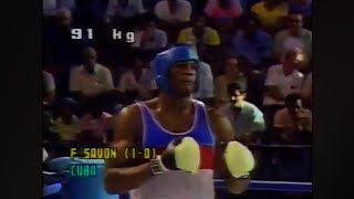 Félix Savón CUB vs Jerry Goff USA CubaUS Duals 1987 91kg [upl. by Eyanaj]