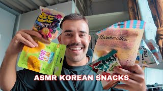 ASMR Showing You all the Korean Snacks I bought in Seoul [upl. by Kyte119]