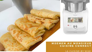 Recette msemen crêpe feuilletée au Monsieur Cuisine Connect MCC [upl. by Dewhirst267]