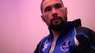 TONY BELLEW REACTS TO CLEVERLY RINGSIDE BUST UP AND TALKS WIN OVER DOS SANTOS  POST FIGHT INTERVIEW [upl. by Linnea]