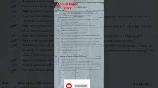 Physics Annual Paper 2022 Class 9  Federal board  Fazal Academy Shorts  Shorts [upl. by Anamuj]