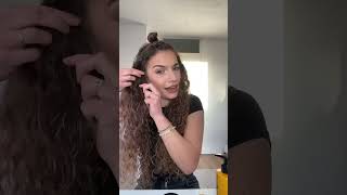 Zal ik meer haarstijlen uitproberen🥰 hairstyle hairtutorial curlyhair ideas grwm [upl. by Reid]