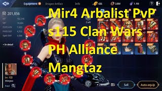 Mir4 Arbalist PvP montage Server 115 clan war Arbalist 1v1 gameplay PH Alliance [upl. by Kiel]