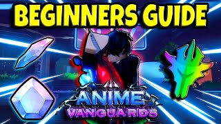 Day 1 Beginners Guide Tips amp Tricks  Anime Vanguards [upl. by Ahsienar]