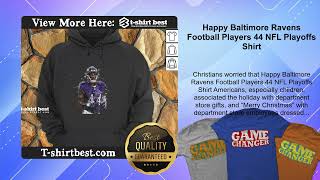 Happy Baltimore Ravens Football Players 44 NFL Playoffs Shirt [upl. by Chang]