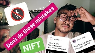 DONT DO THESE MISTAKES IN NIFT  2023 [upl. by Mcclimans]