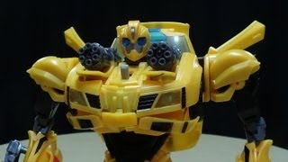 Transformers Prime Weaponizer BUMBLEBEE EmGos Transformers Reviews N Stuff [upl. by Eiwoh]