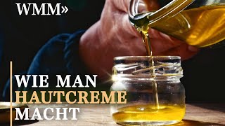 Hautcreme aus Sheabutter Jojobaöl Bienenwachs und Rosmarin selber machen Herstellung nach Rezept [upl. by Namielus531]