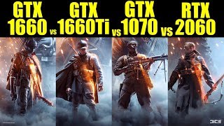 GTX 1660 vs GTX 1660 Ti vs GTX 1070 vs RTX 2060 in 7 Games  1080p  FRAMERATE TEST COMPARISON [upl. by Seto853]