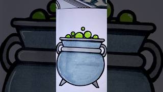 Satisfying coloring lets color the cauldron  coloringbook satisfyingvideo artmarkers trending [upl. by Nesyrb183]