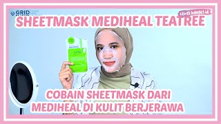 REVIEW MEDIHEAL TEATREE CARE SOLUTION ESSENTIAL MASK EX UNTUK KULIT BERJERAWAT [upl. by Isied]