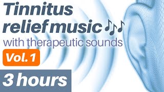 Tinnitus relief music with tinnitus therapy sounds  Tinnitus treatment  Noises Inside Head [upl. by Milissent]