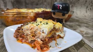 Im OBSESSED with This Meat Lovers Lasagna Recipe [upl. by Anirol426]