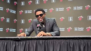 Udonis Haslem Press Conference FULL  Jersey Retirement Ceremony [upl. by Ellehc]