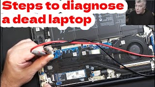 Steps to diagnose a dead laptop usbc version Huawei Matebook D15 dead no power not charging [upl. by Nylodnew]