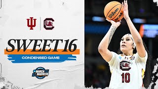 South Carolina vs Indiana  Sweet 16 NCAA tournament extended highlights [upl. by Anolahs]