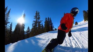 Flims Laax Talabfahrt mit dem Snowboard von Nagens nach Flims [upl. by Ricca]