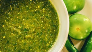 Salsa Verde Mexicana  Receta De Como Preparar Salsa Casera [upl. by Allare]