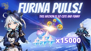 Why is so cute and funny XD  Furina Pulls x15000 primos  Genshin Impact [upl. by Jordon479]