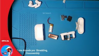 FAKE Airpods Pro Full Disassemblyi900000 proi900000 maxmx proair 3ap proDismantle smashtws [upl. by Nwahsear]