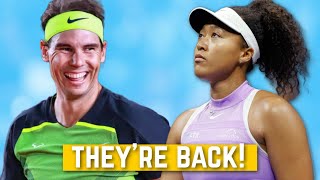 Rafa Nadal amp Naomi Osaka reveal COMEBACK plans for 2024 [upl. by Teodora416]