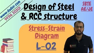 L02  StressStrain Diagram  Design of Steel amp RCC Structure Full Course  AEJE amp SBTE [upl. by Hopkins134]