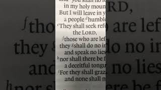 Zephaniah 31213 bible bibleverses [upl. by Jacques]