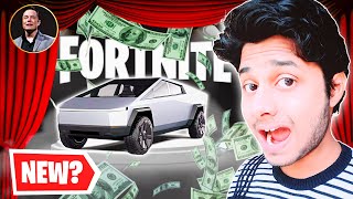 New CARS Update In Fortnite  Ft Tesla Cybertruck Bugatti And Ferrari [upl. by Dahcir]