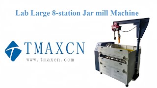 Lab Large 8station Jar mill Machine [upl. by Liamaj106]