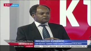 Studio interview ICC ruling on recanted evidence [upl. by Anahsohs]