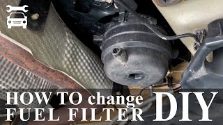 HOW TO replace FUEL FILTER and bleed the system WITHOUT DIAGNOSTICS [upl. by Ruzich]